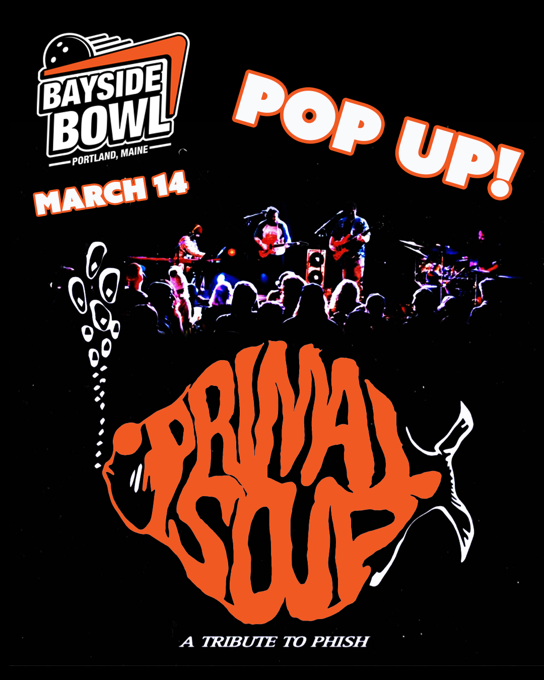 Primal Soup (Phish Tribute) live at Bayside Bowl | all-ages