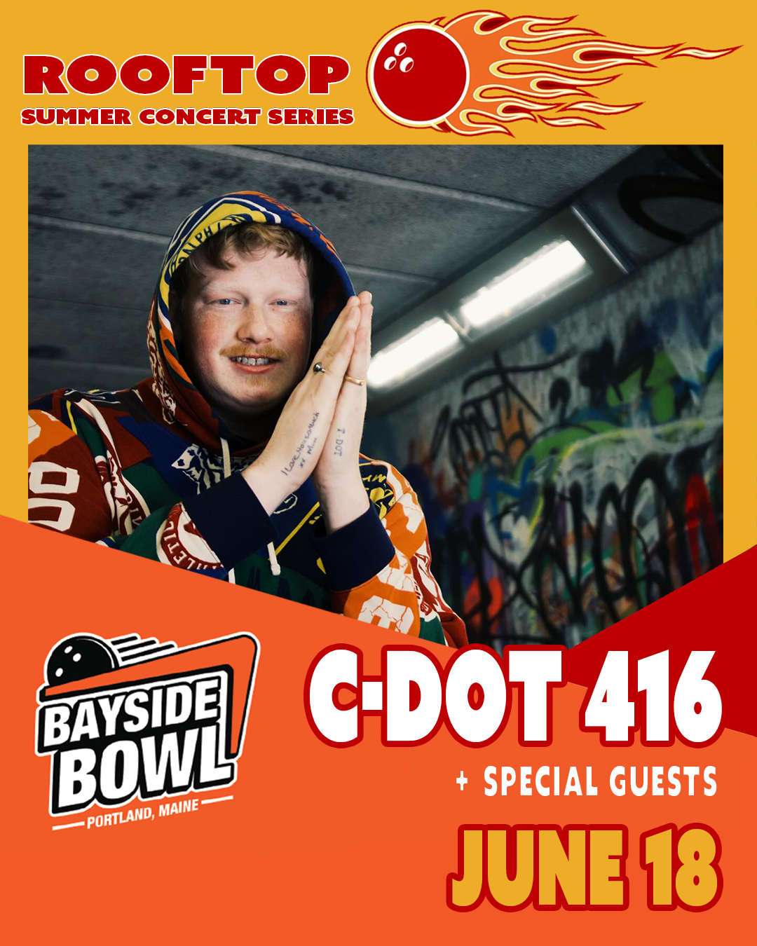 C-DOT 416 live on the Bayside Bowl Roof | all-ages