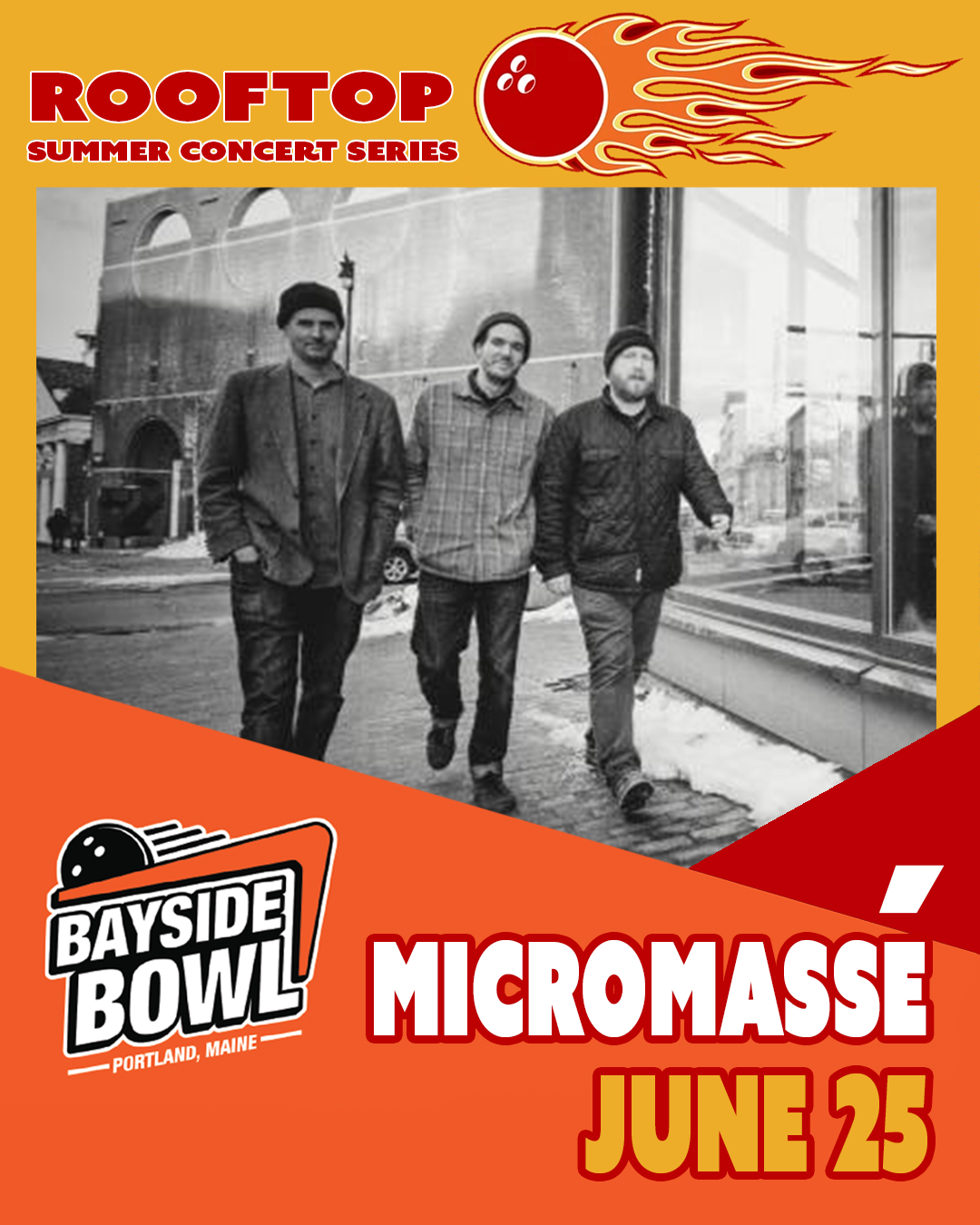 Micromassé live on the Bayside Bowl Roof | all-ages