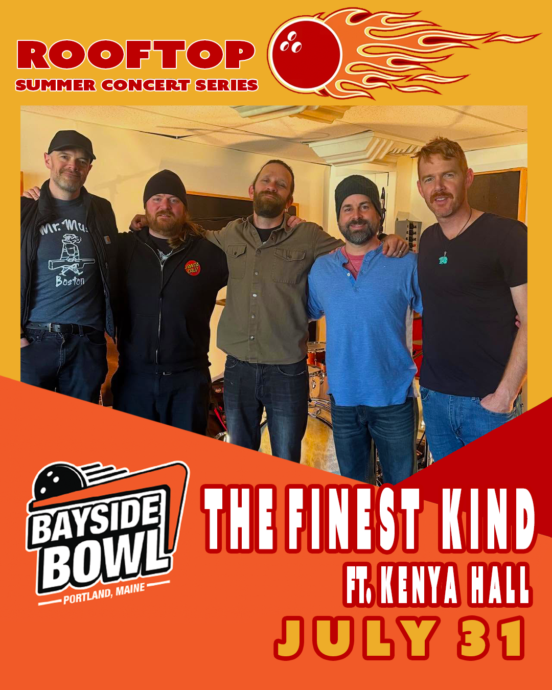 The Finestkind ft. Kenya Hall live on the Bayside Bowl Roof | all-ages