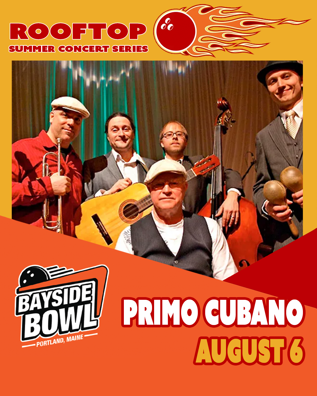 Primo Cubano live on the Bayside Bowl Roof | all-ages