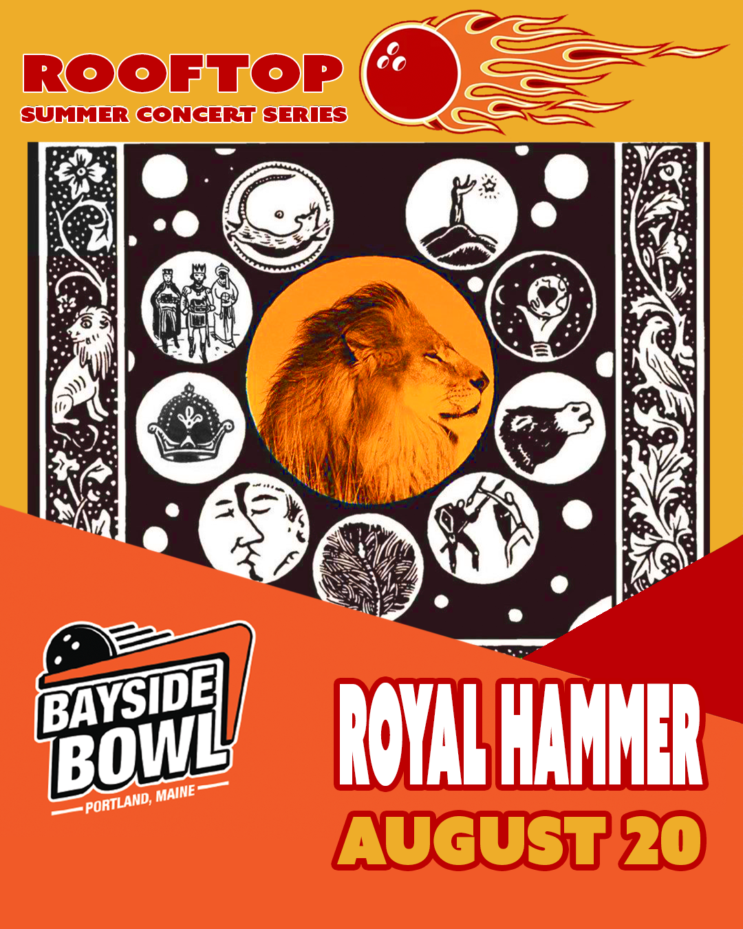 Royal Hammer live on the Bayside Bowl Roof | all-ages