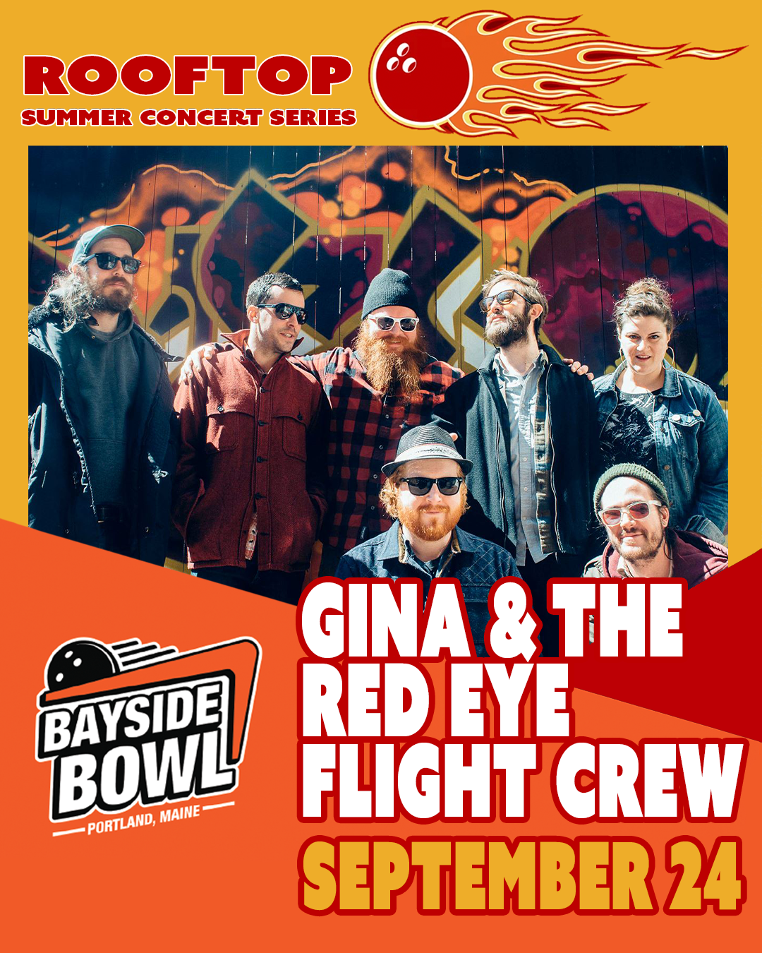 Roof Closing Party | Gina & The Red Eye Flight Crew | all-ages