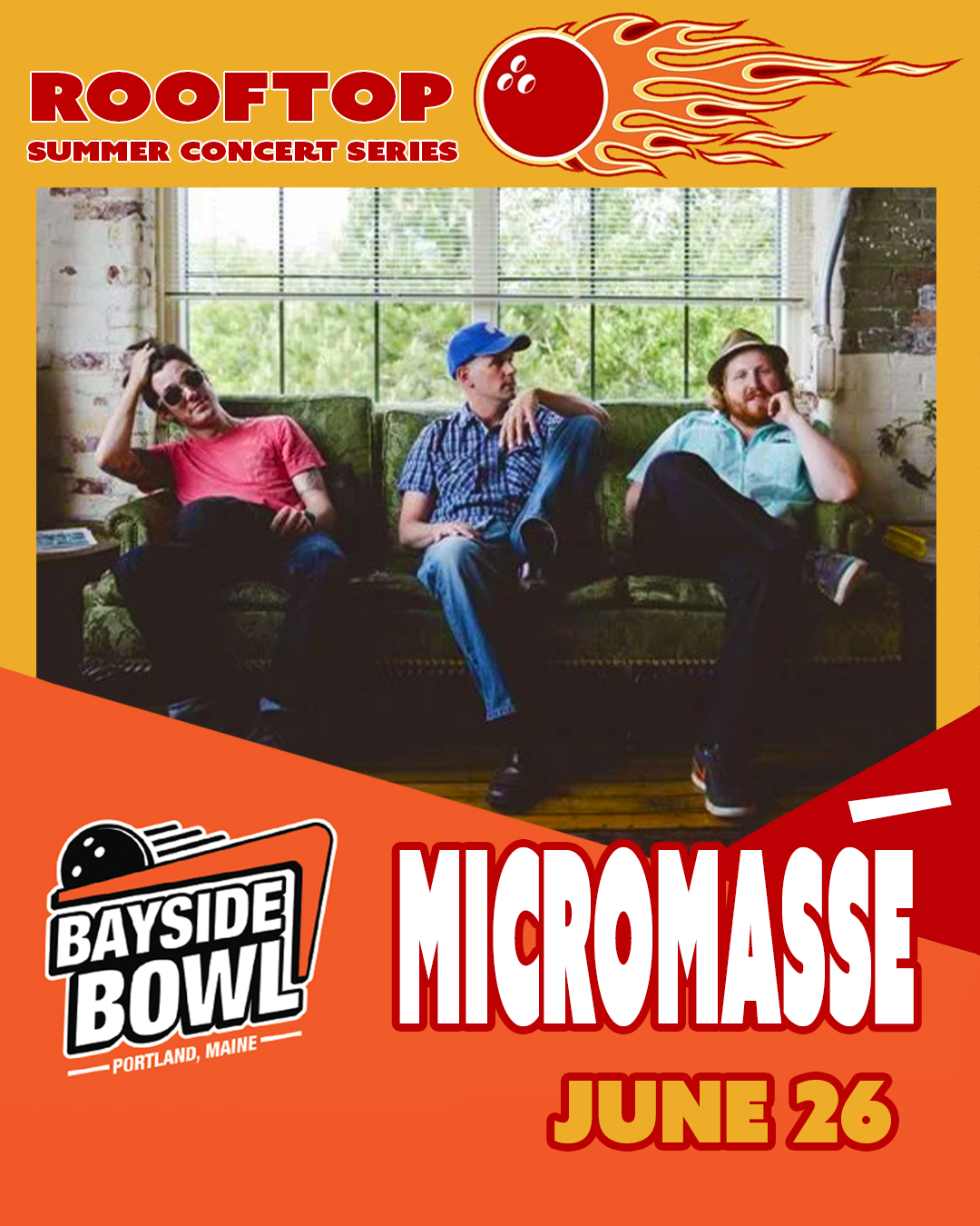 Micromassé live on the Bayside Bowl Roof | all-ages
