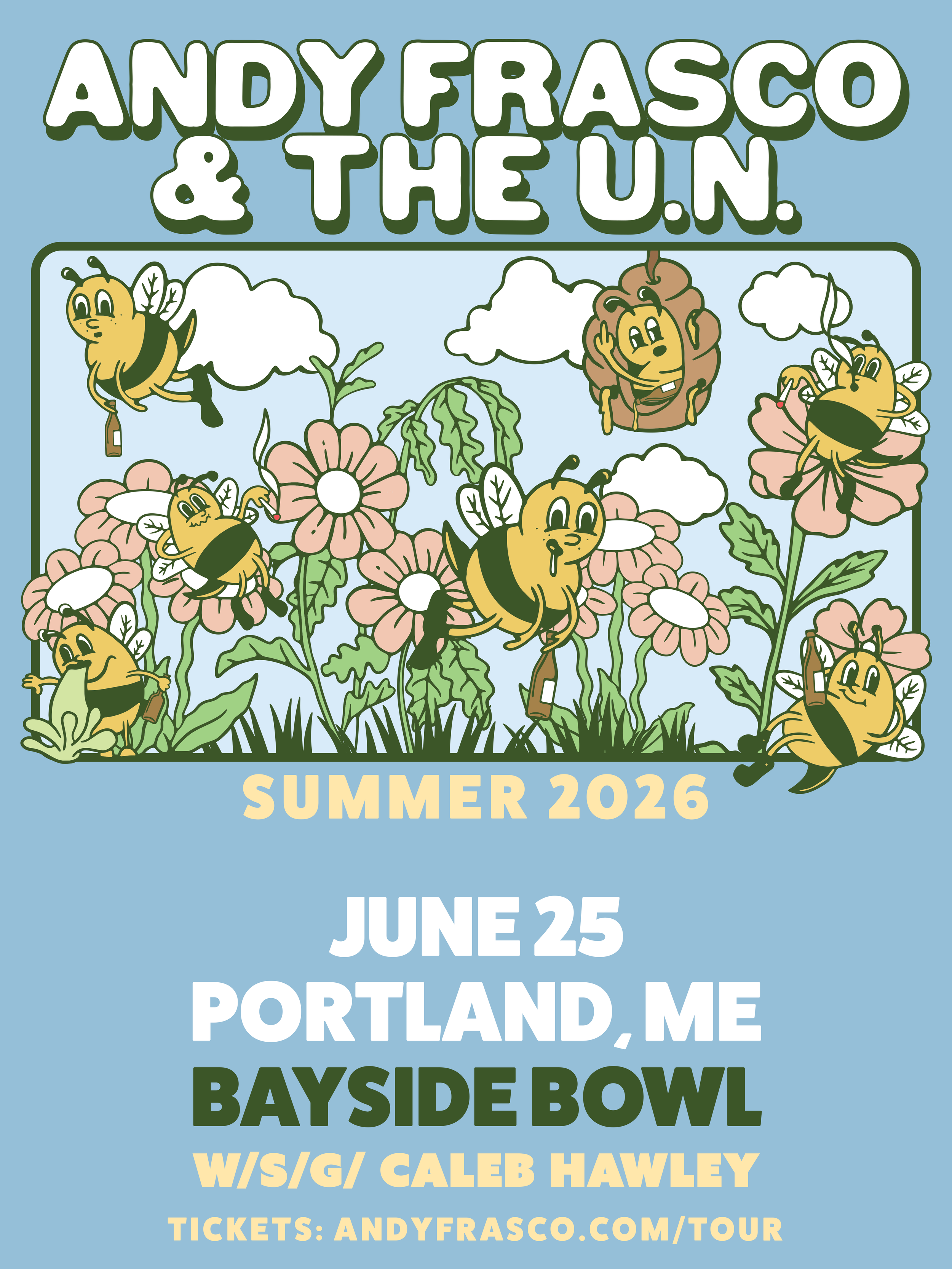 Andy Frasco &amp; The U.N. live at Bayside Bowl w/s/g Caleb Hawley | all-ages