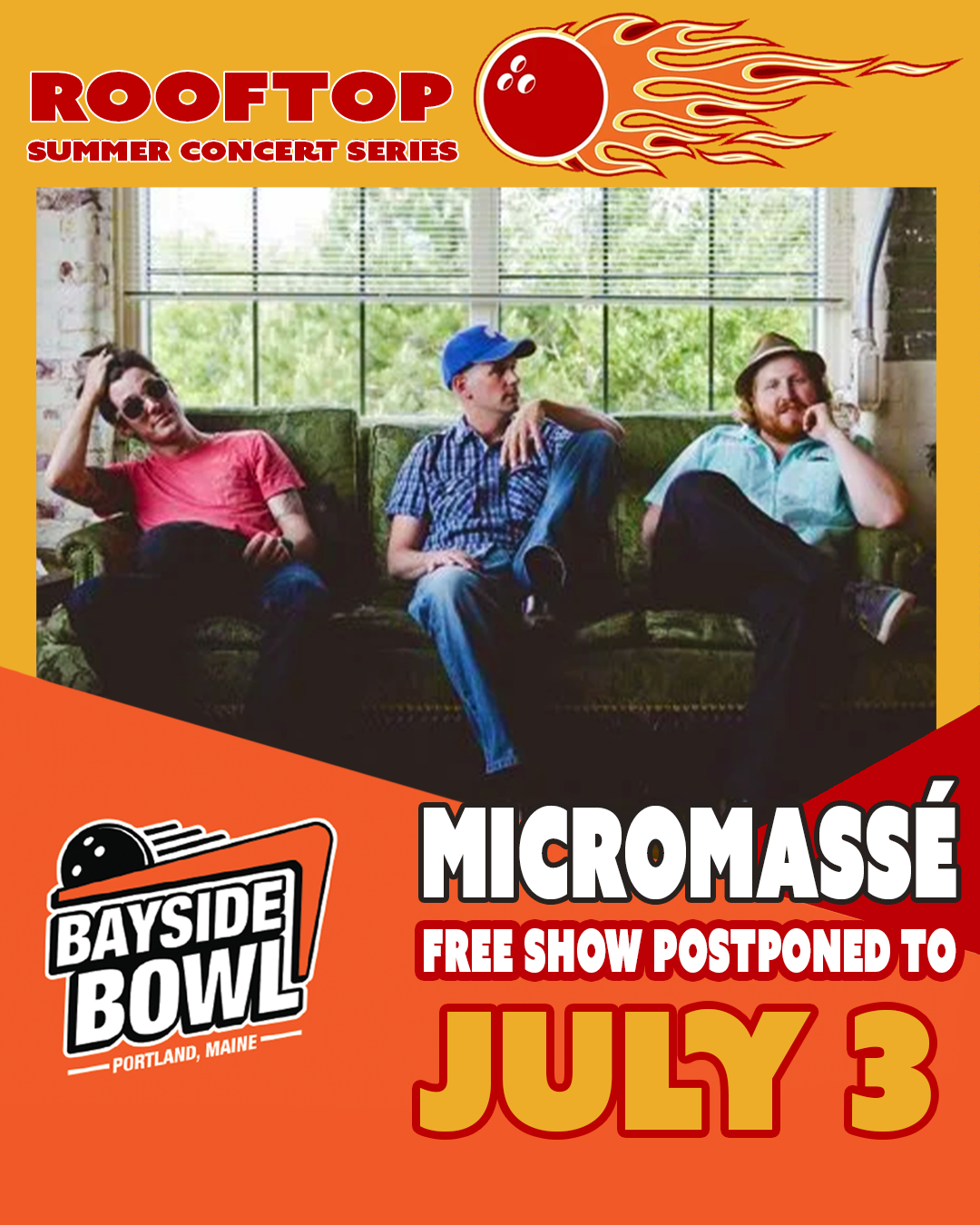 Micromassé live on the Bayside Bowl Roof | FREE | all-ages