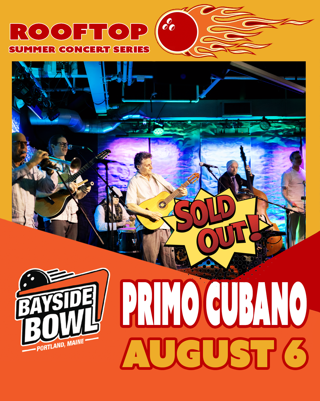 SOLD OUT: Primo Cubano live on the Bayside Bowl Roof | all-ages