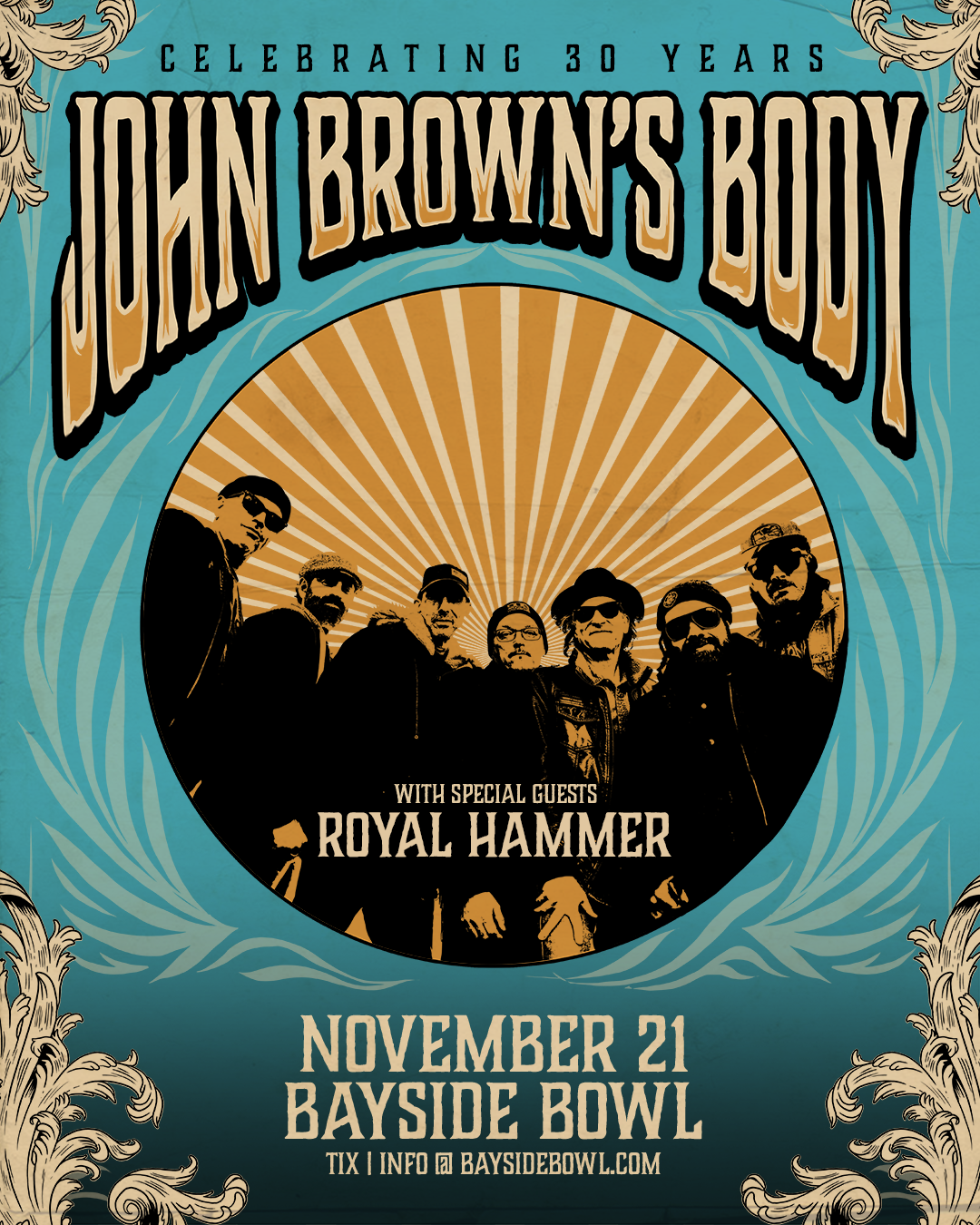 John Brown's Body w/s/gs Royal Hammer live at Bayside Bowl | all-ages