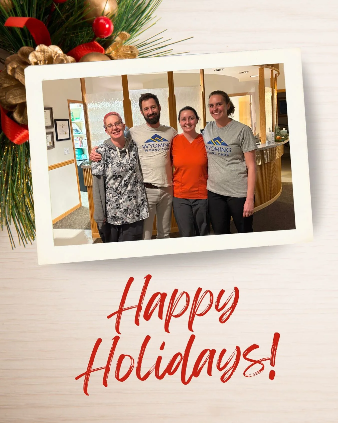 🎄 Happy Holidays &amp; Happy New Year from Wyoming Wound Care ✨

As we close out the year, we want to thank our patients, families, and referring providers for trusting us with your care. It&rsquo;s an honor to serve our community and support healin