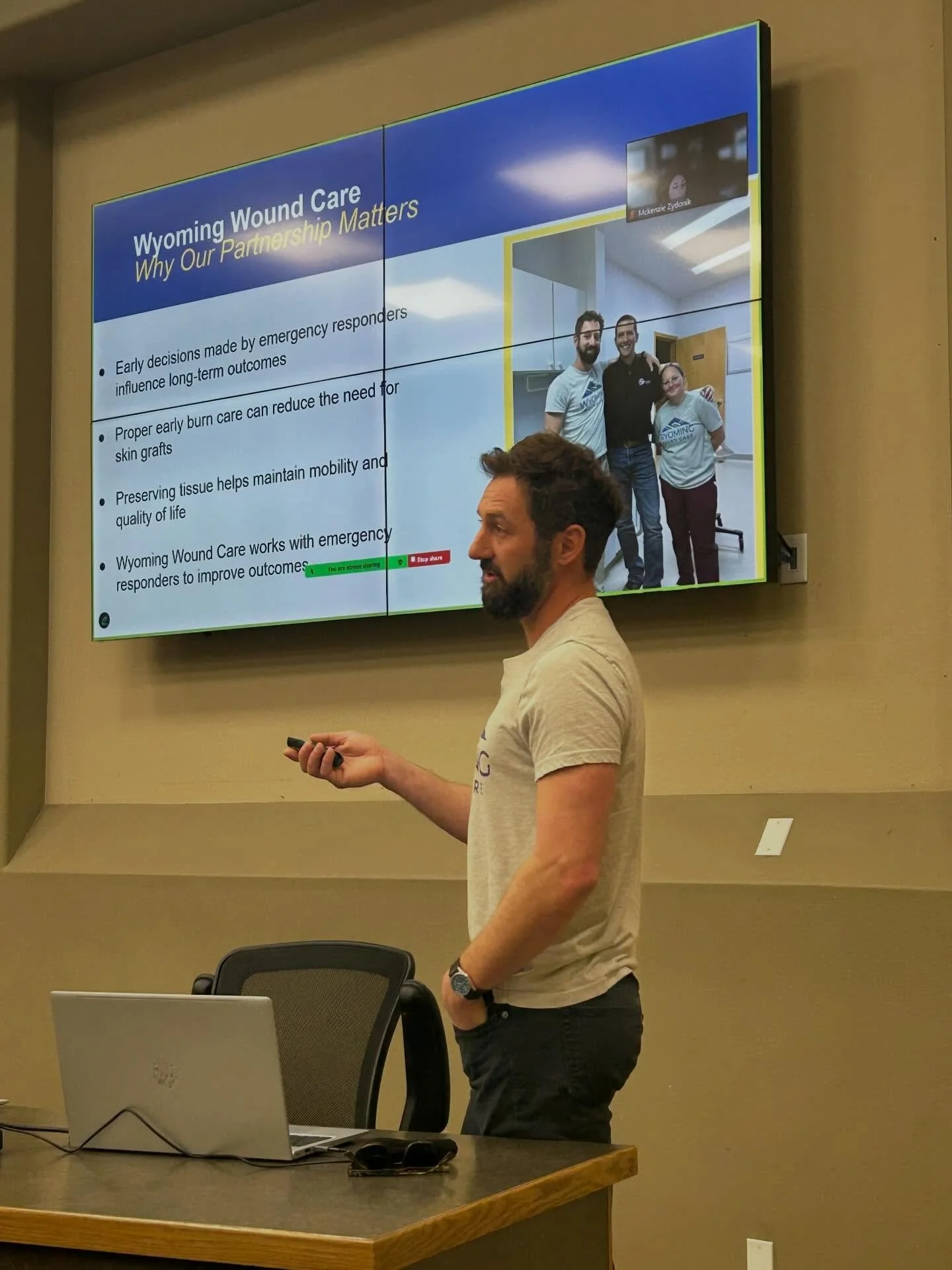 Ward Bowron, PT, DPT, owner of Wyoming Wound Care, recently had the opportunity to present to an incredible group of professionals dedicated to safety, health, and injury prevention.

From the CS Consulting team&mdash;experts in risk management and w