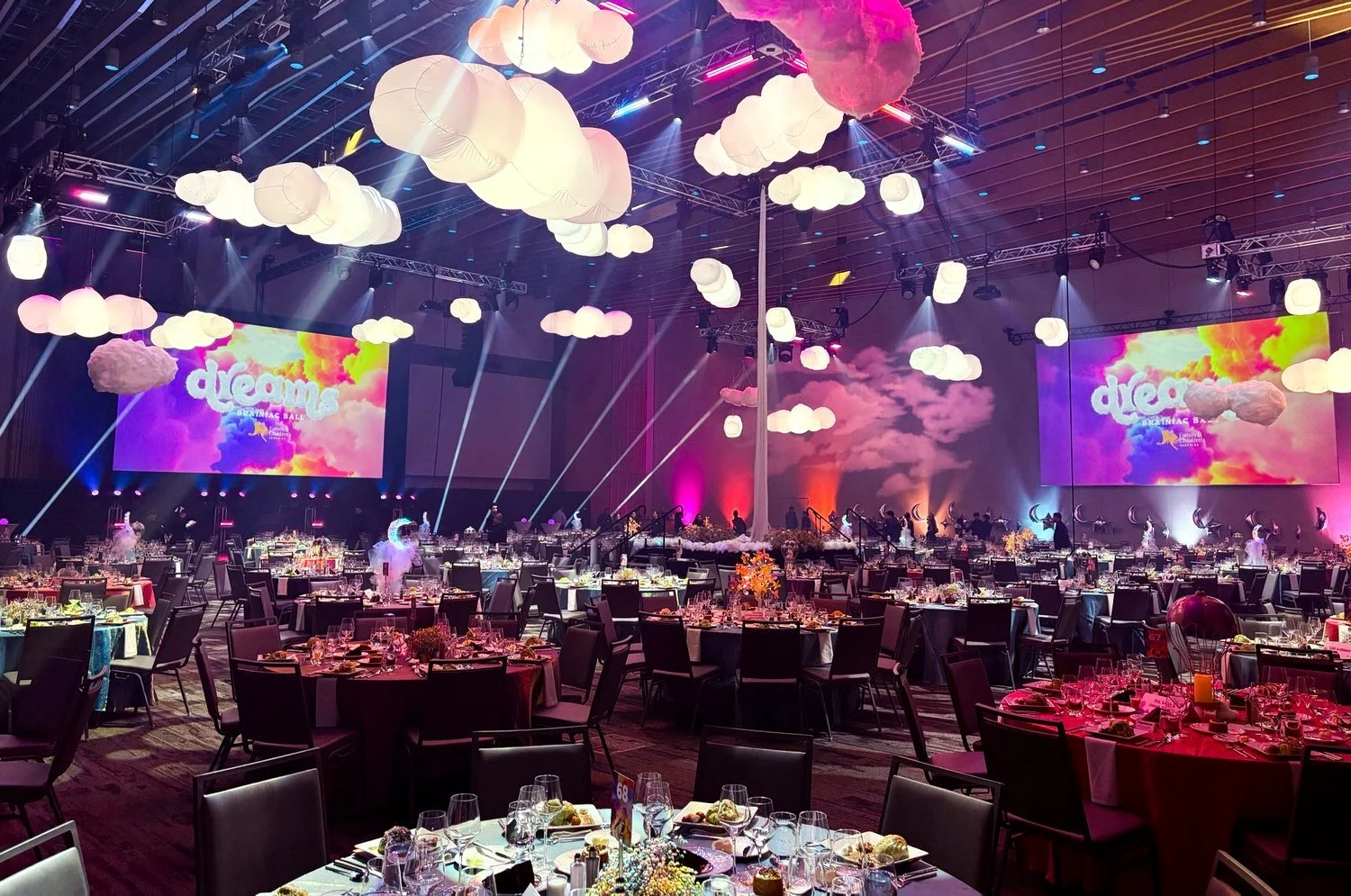 Inflatable Clouds at Special Event 