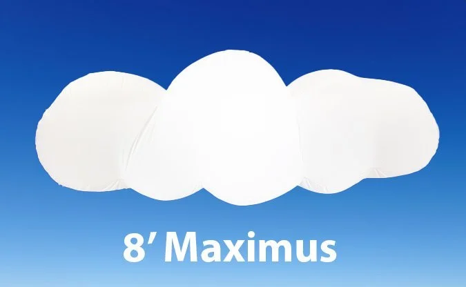 8' Inflatable Clouds for rental with LEDs
