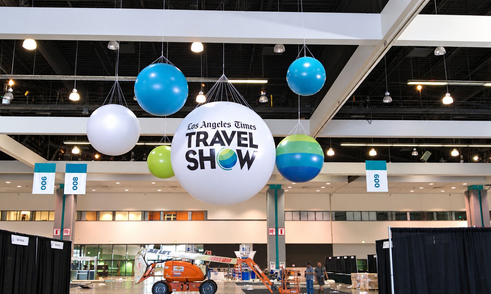 Travel Show Trade Show custom logo printed spheres 