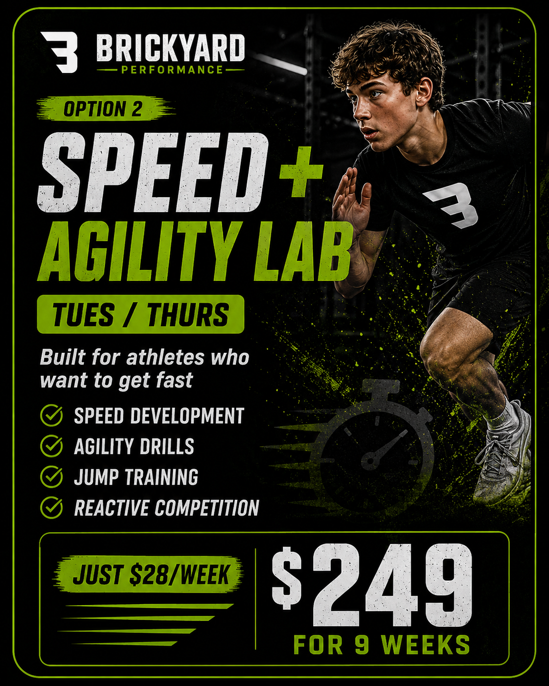 Youth Training Program - Speed + Agility