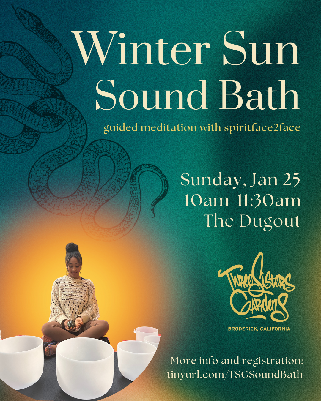 Winter Sun Sound Bath with spiritface2face
