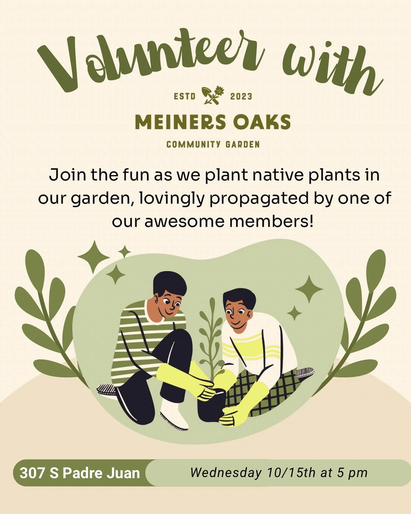 🌿 Native Plant Party! 🌿
Join the fun as we plant beautiful native plants in the garden &mdash; lovingly propagated by one of our amazing members! 💚

Discover how these local wonders help our pollinators 🐝, boost biodiversity 🌸, and create a more