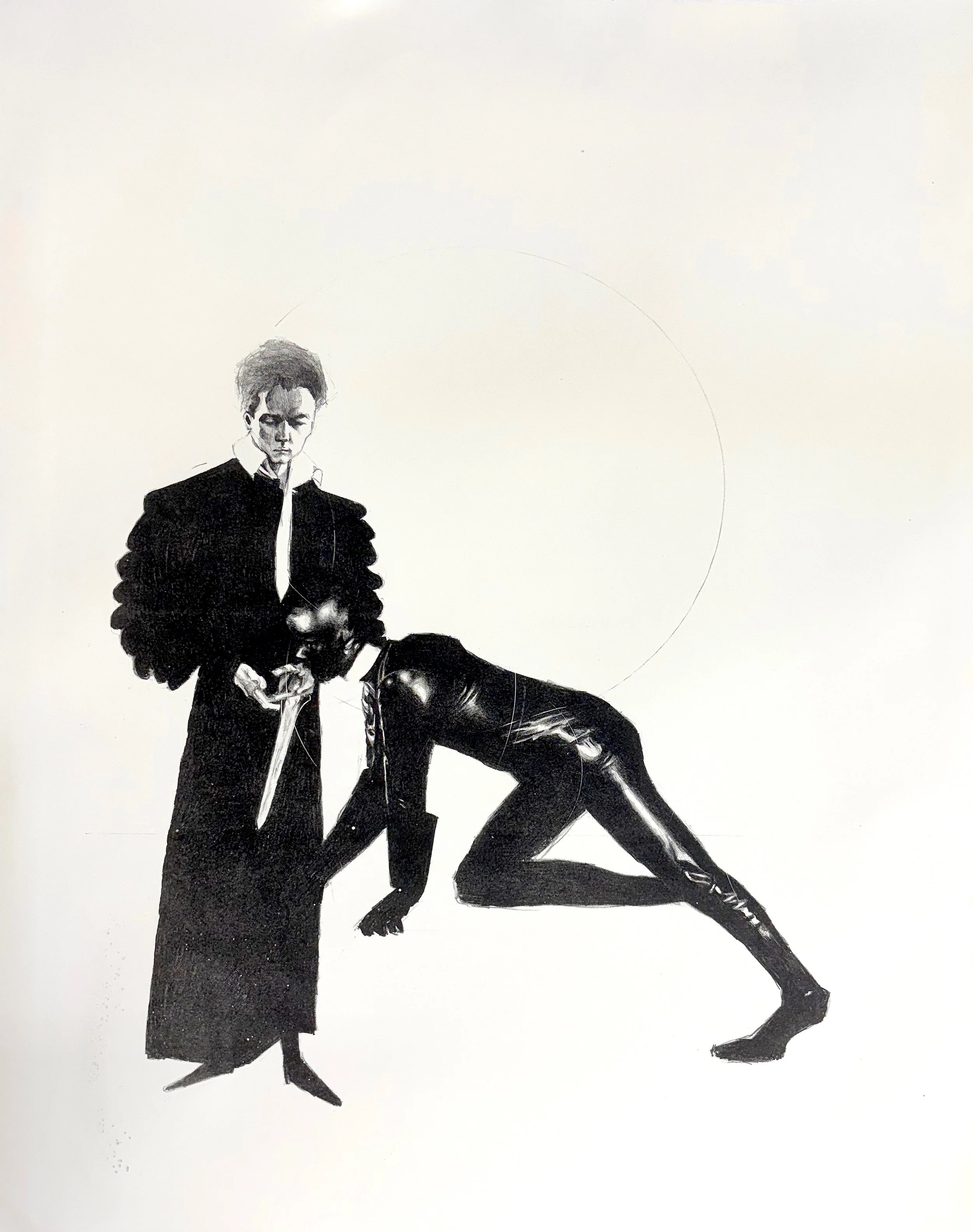 RACK (2025), 33 x 22, stone lithograph