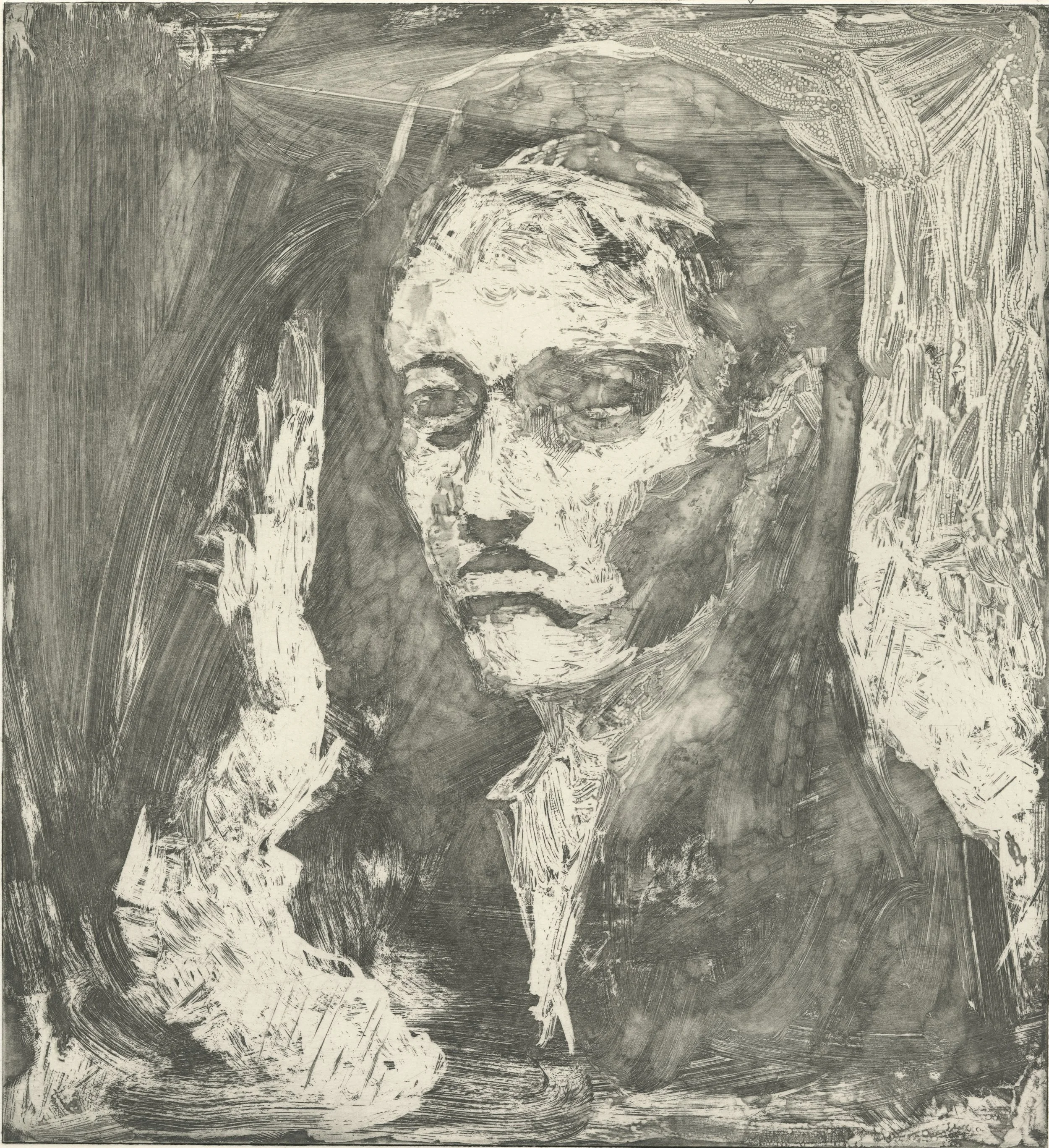 Maurid, 7 x 10, intaglio