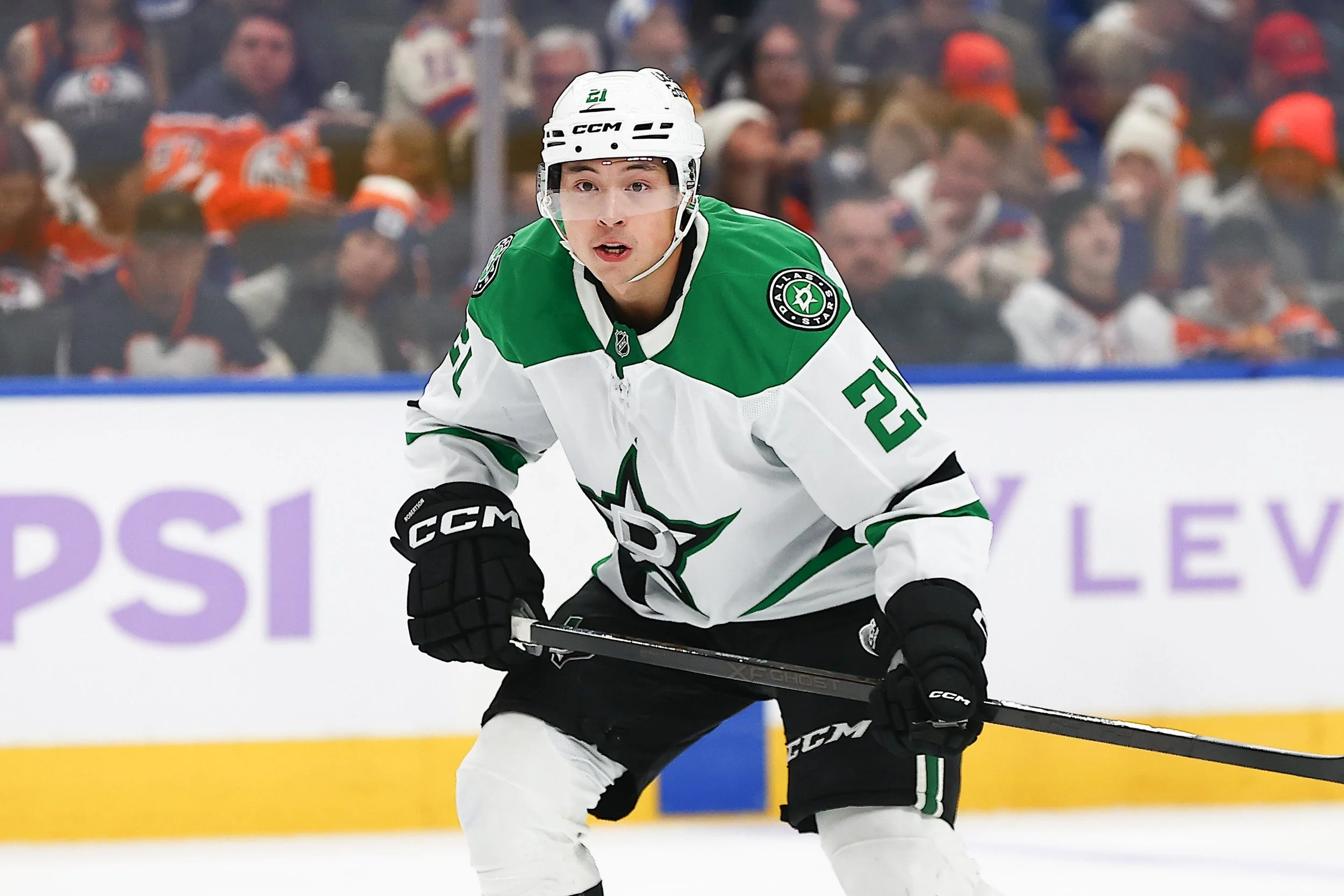 Stars forward photographed by Edmonton Photographer Curtis Comeau 