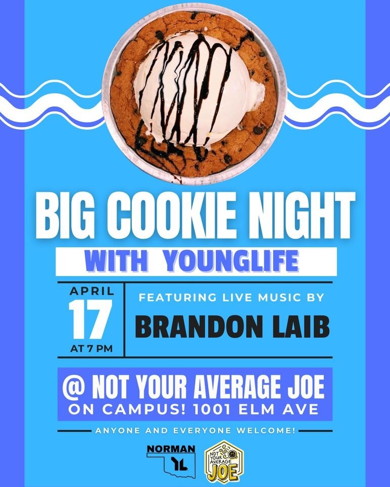 Excited to partner with @nyaj.coffee, @younglife, and @bigwatercollective on April 17! I'll be playing at Not Your Average Joe in Norman from 7-8:30pm...mark your calendar!

#livemusic #localartist #normanmusicscene #singersongwriter #bigwatercollect