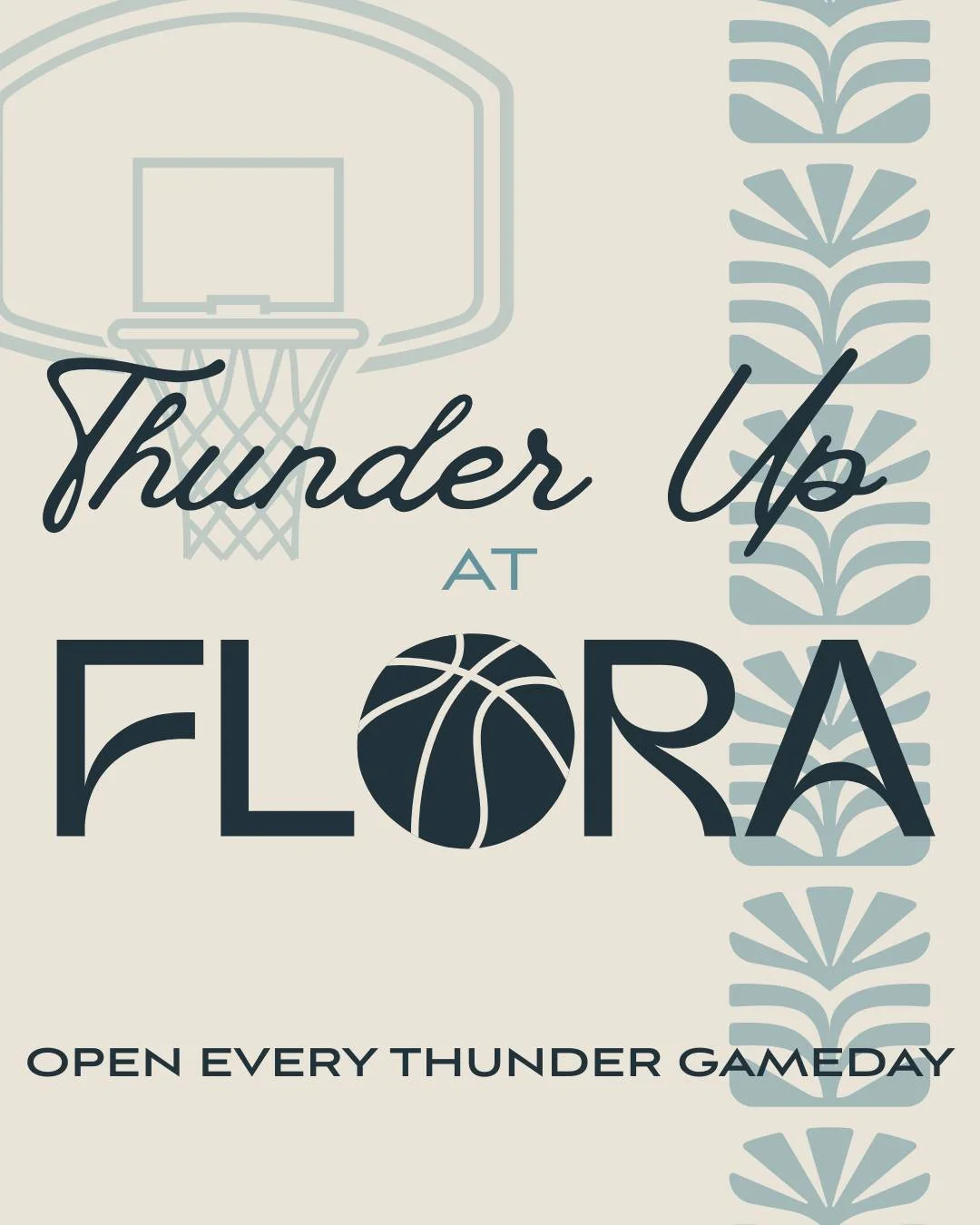 Hey sportsfans! I'll be serving up some pre-game tunes on the @floraokcpatio tomorrow from 4:30&ndash;7:30 PM, just before the @okcthunder continue their championship run downtown. 🎶🏀

Whether you're heading to the game or just want a solid hang be