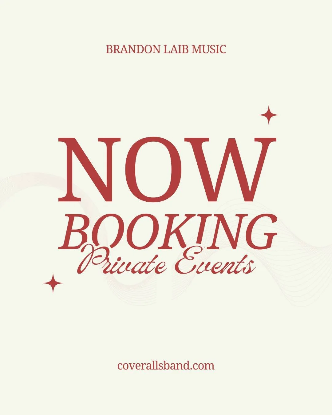 Hiring live music shouldn&rsquo;t be harder than choosing the cake.
I can help with one of those. (Hint: it&rsquo;s not the cake.)

Parties, weddings, backyard BBQs &mdash; solo or with The Coveralls &mdash; let&rsquo;s talk.

DM me or email brandonl