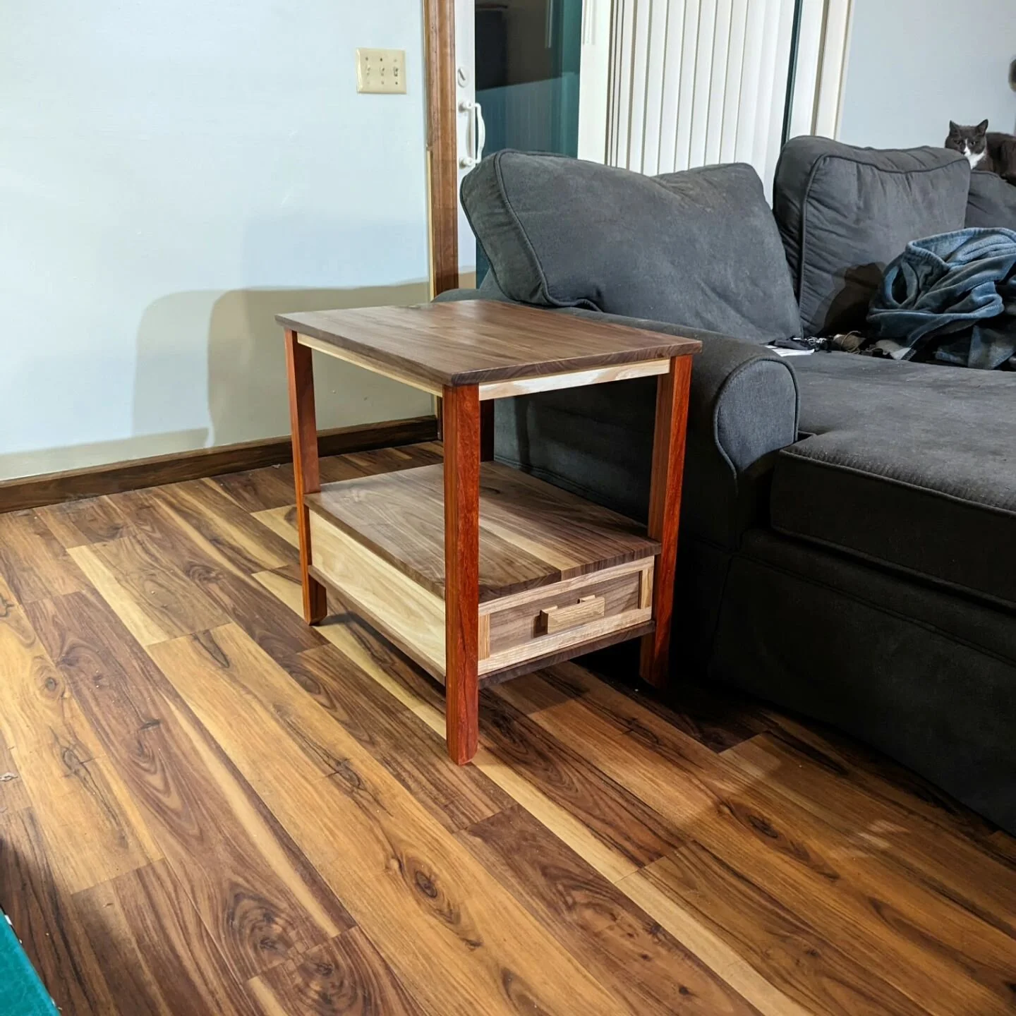 An earlier piece from when we first bought our house, there was just too much empty space in our new living room!