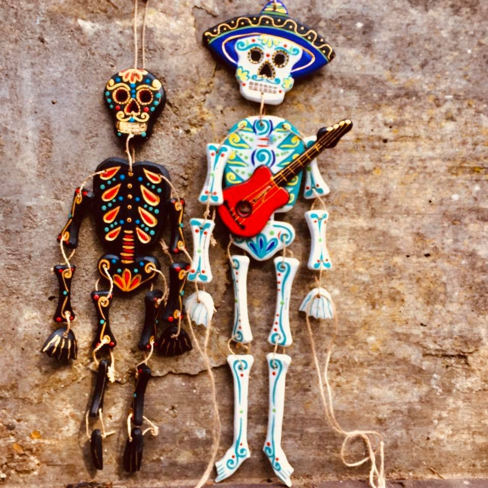 Skeleton Marionettes from Hazel Iris' "Folk" Music Video