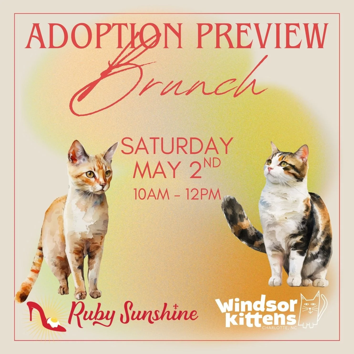 Ruby Sunshine (Ballantyne) Adoption Preview Event (Sat. May 2nd)