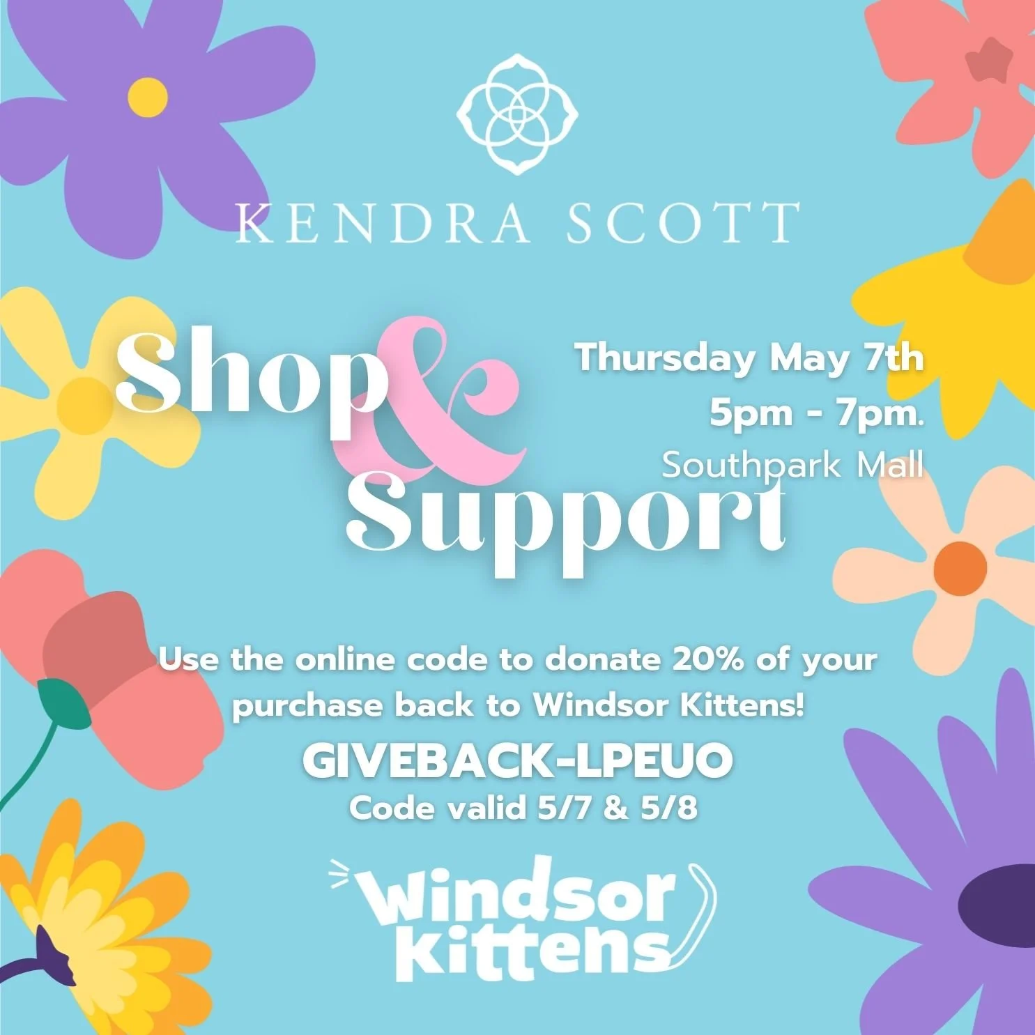 Kendra Gives Back: In Store &amp; Online Event (May 7th &amp; May 8th)