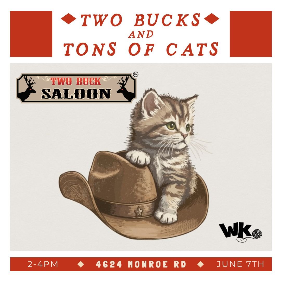Adoption Preview Event: Two Buck Saloon Monroe Rd (Sun. June 7th)