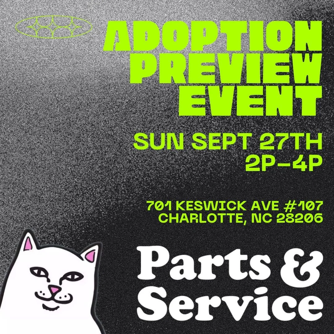 Adoption Preview Event: Parts &amp; Service Co (Sun. Sept. 27th)