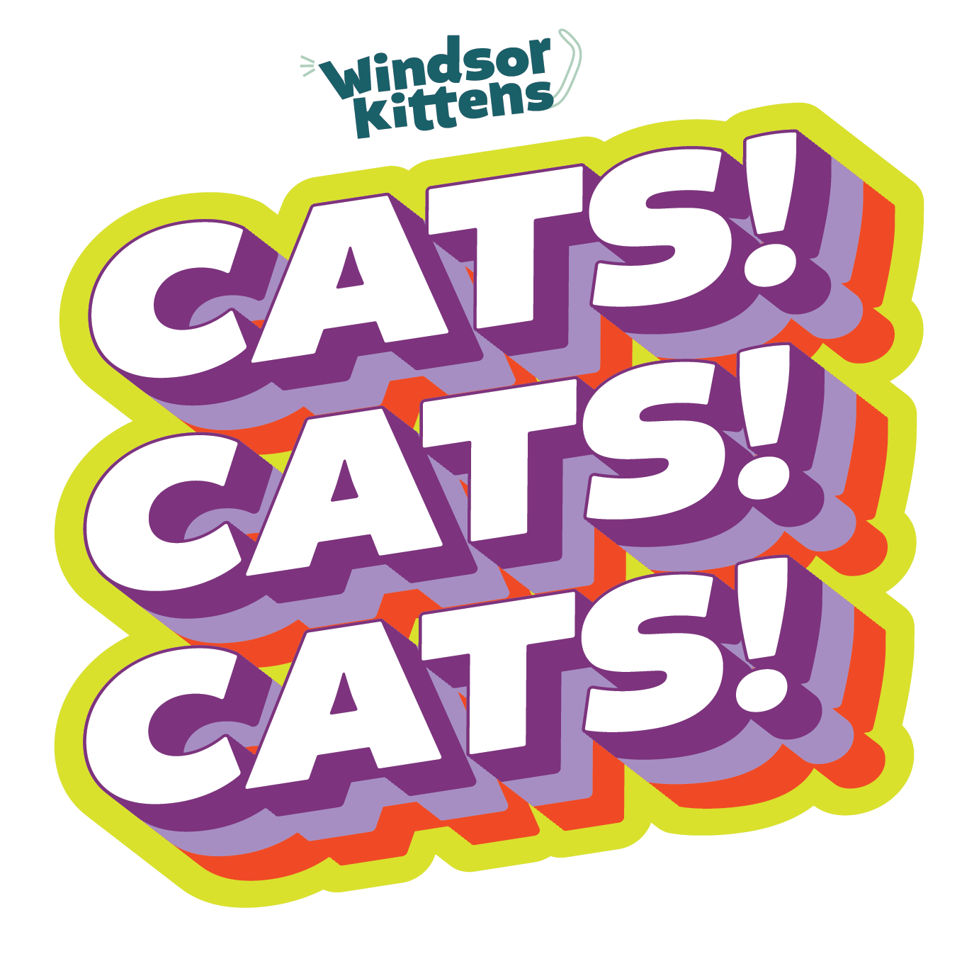 CATS! Sticker