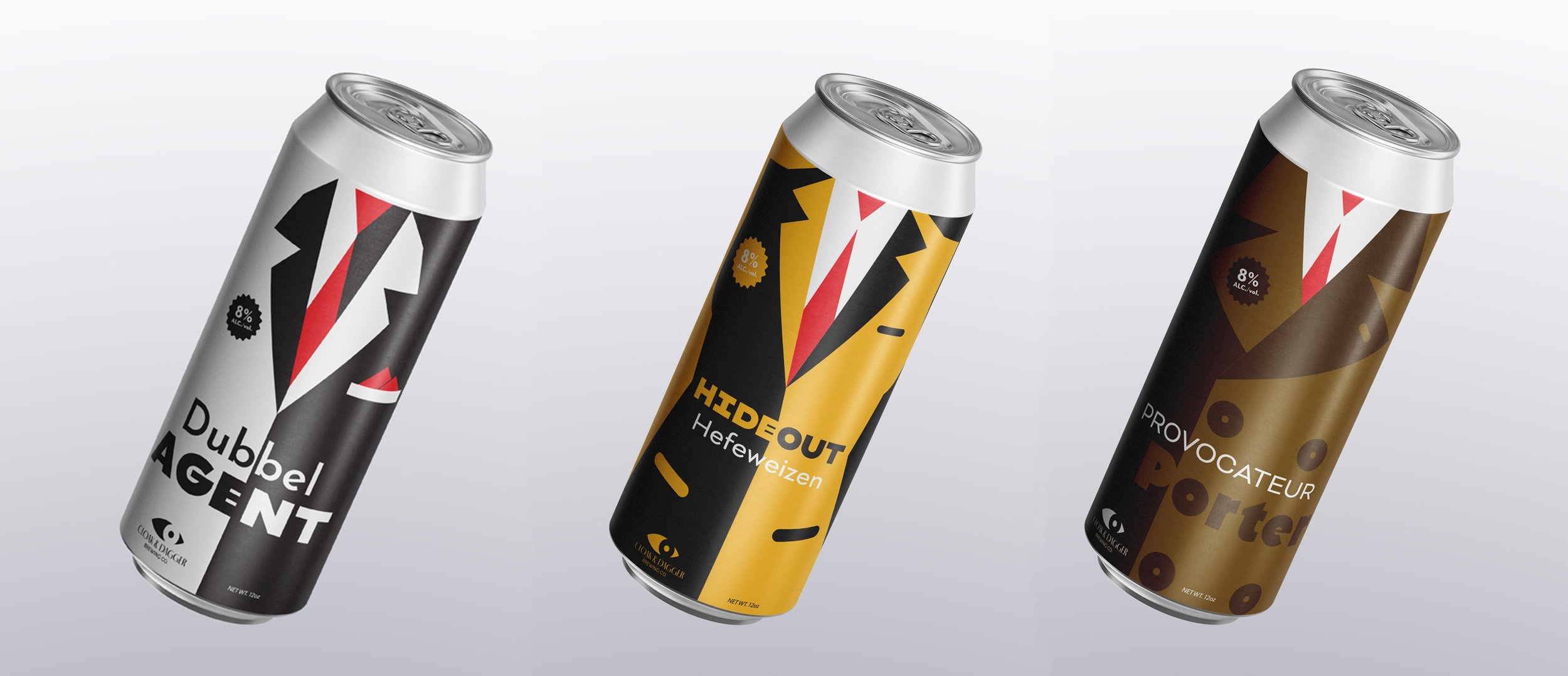 Cloak & Dagger Brewing Co. Beer Labels