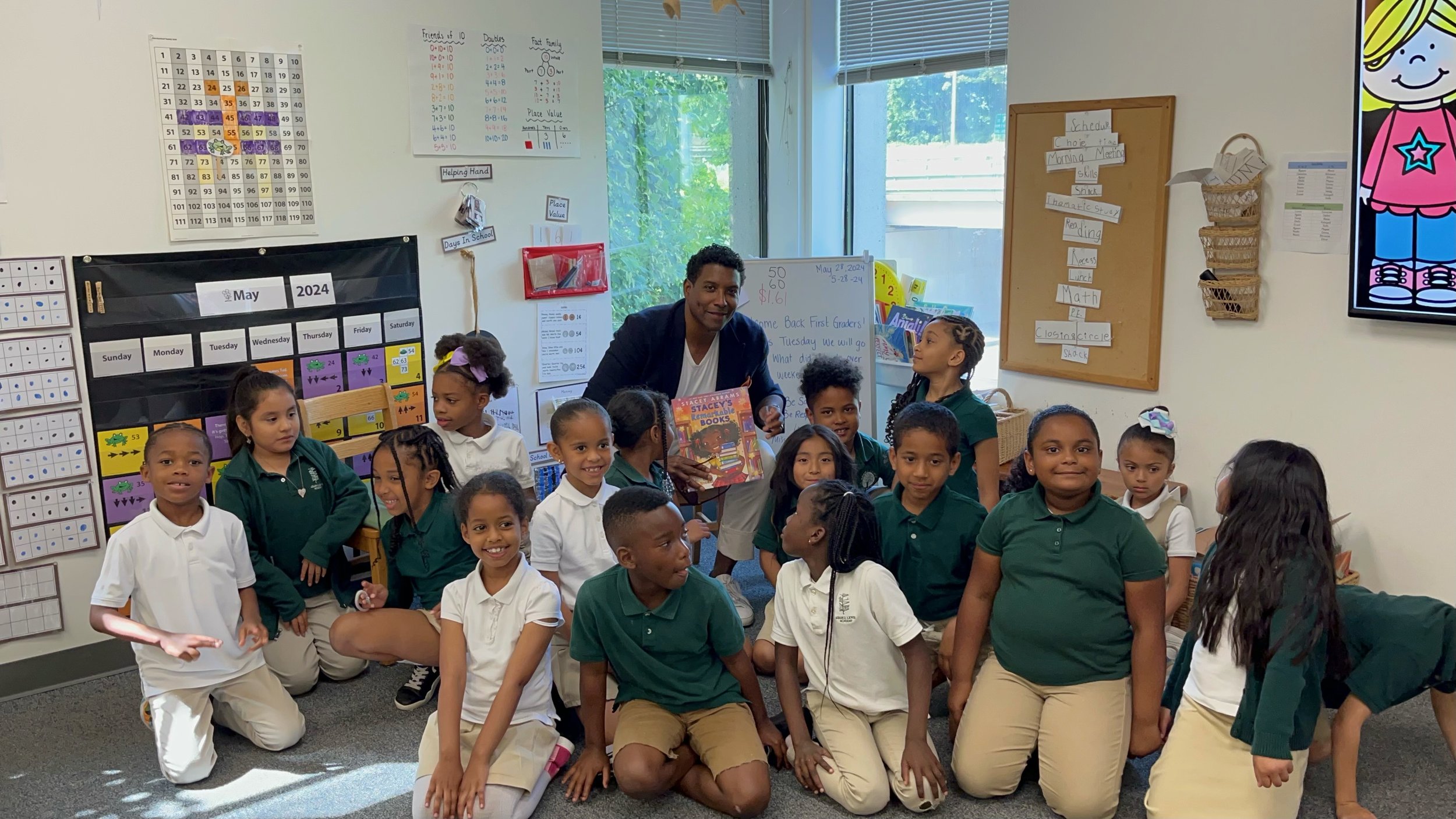 First Graders at the AJLA Academy in Bridgeport, CT