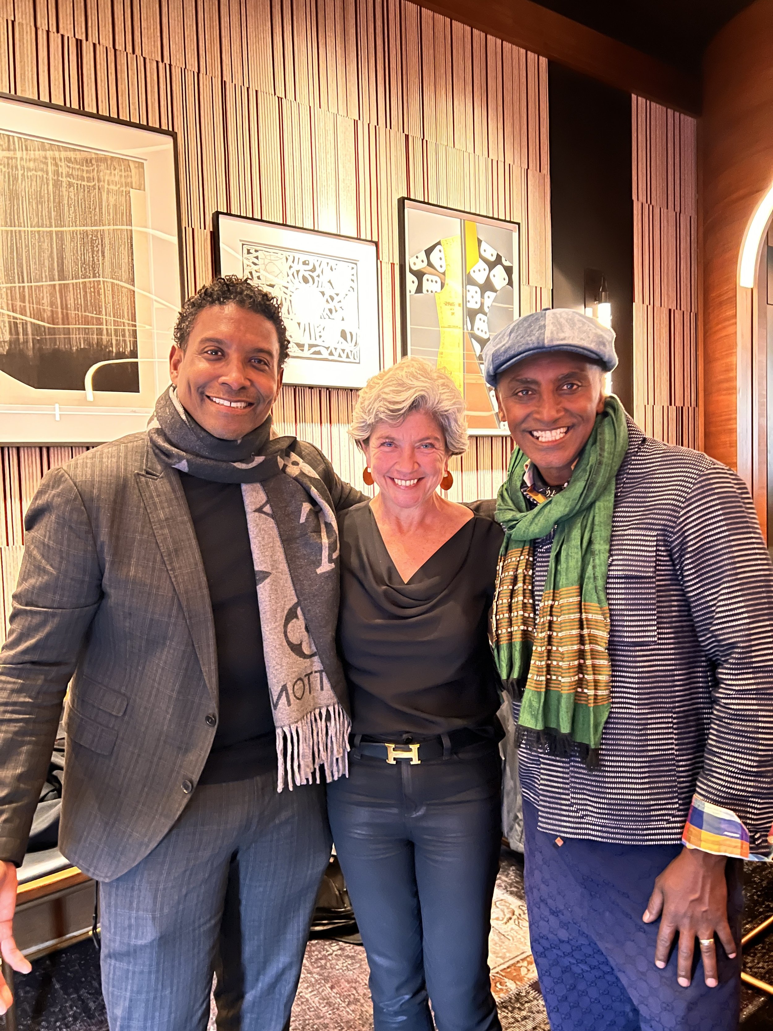 Jay Norris, First Selectwoman Jen Tooker and Chef Marcus Samuelsson