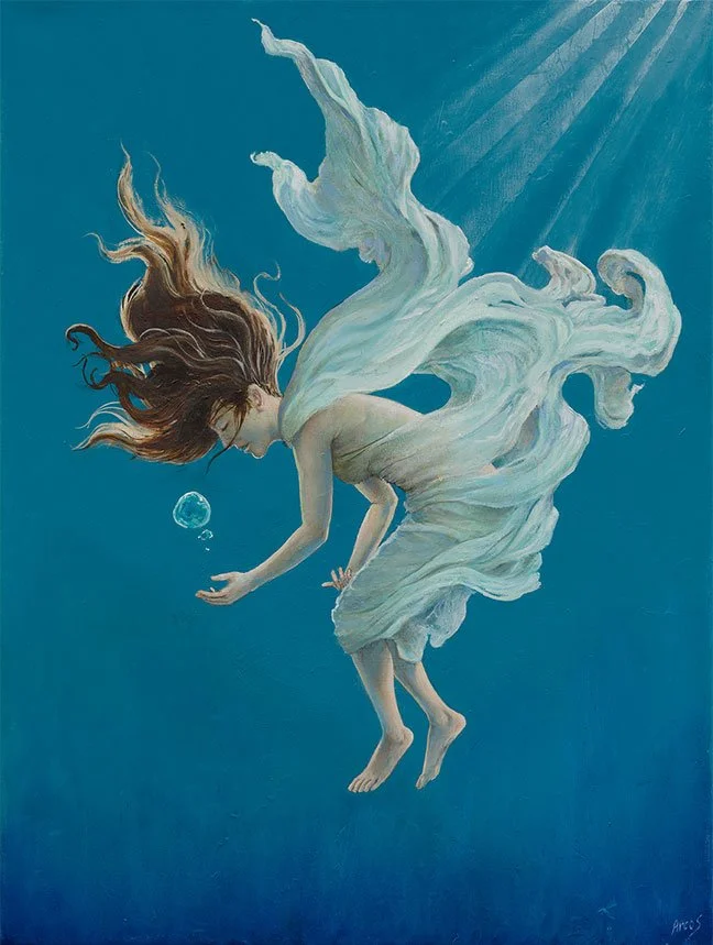 Her, 2023, Acrylic/oil on canvas - 24" x 18" - Prints available