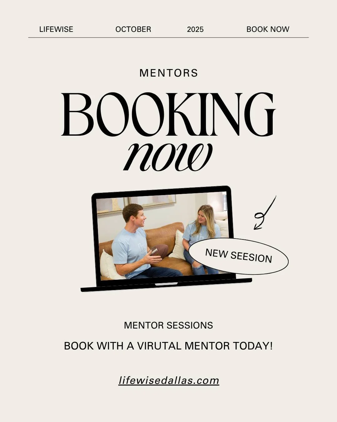 NOW BOOKING! Virtual Mentor sessions. 
Schedule your session with Maddison or Turner and take the next step in your growth journey. Our mentors are here to guide, encourage, and support you every step of the way. Visit our website to schedule.