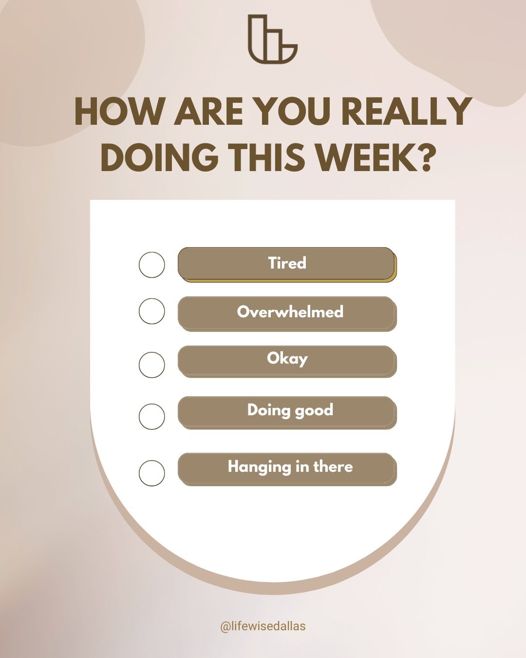 Quick check-in, no fixing required.
How are you actually doing right now?

Not how you should feel.
Not how you&rsquo;re presenting online.
Just&hellip; how you are.

If you need a space to talk it through, we are here.