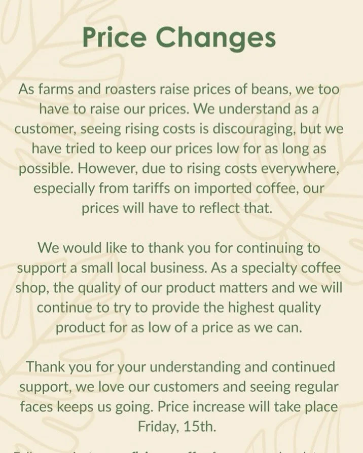 We really couldn’t do this without you. We love sharing our craft and our passion for specialty coffee with you all. Thank you for giving us almost two years of your patronage, we will continue to serve delicious coffee and nerd out with you ab
