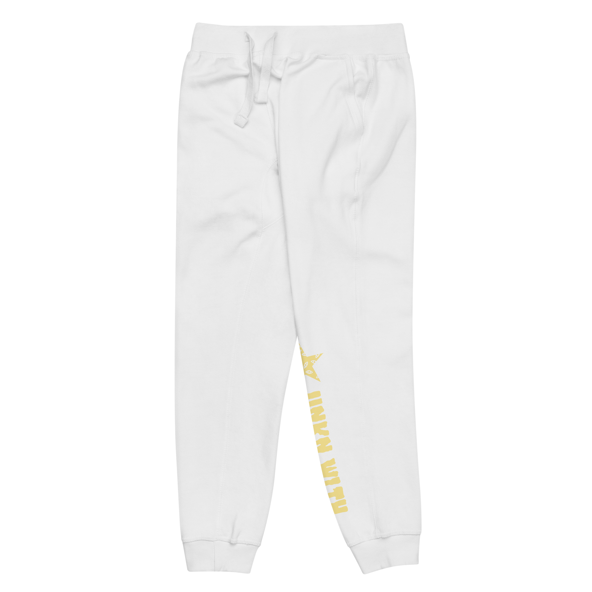 unisex-fleece-sweatpants-white-front-left-65d12ae8c5bc0.png