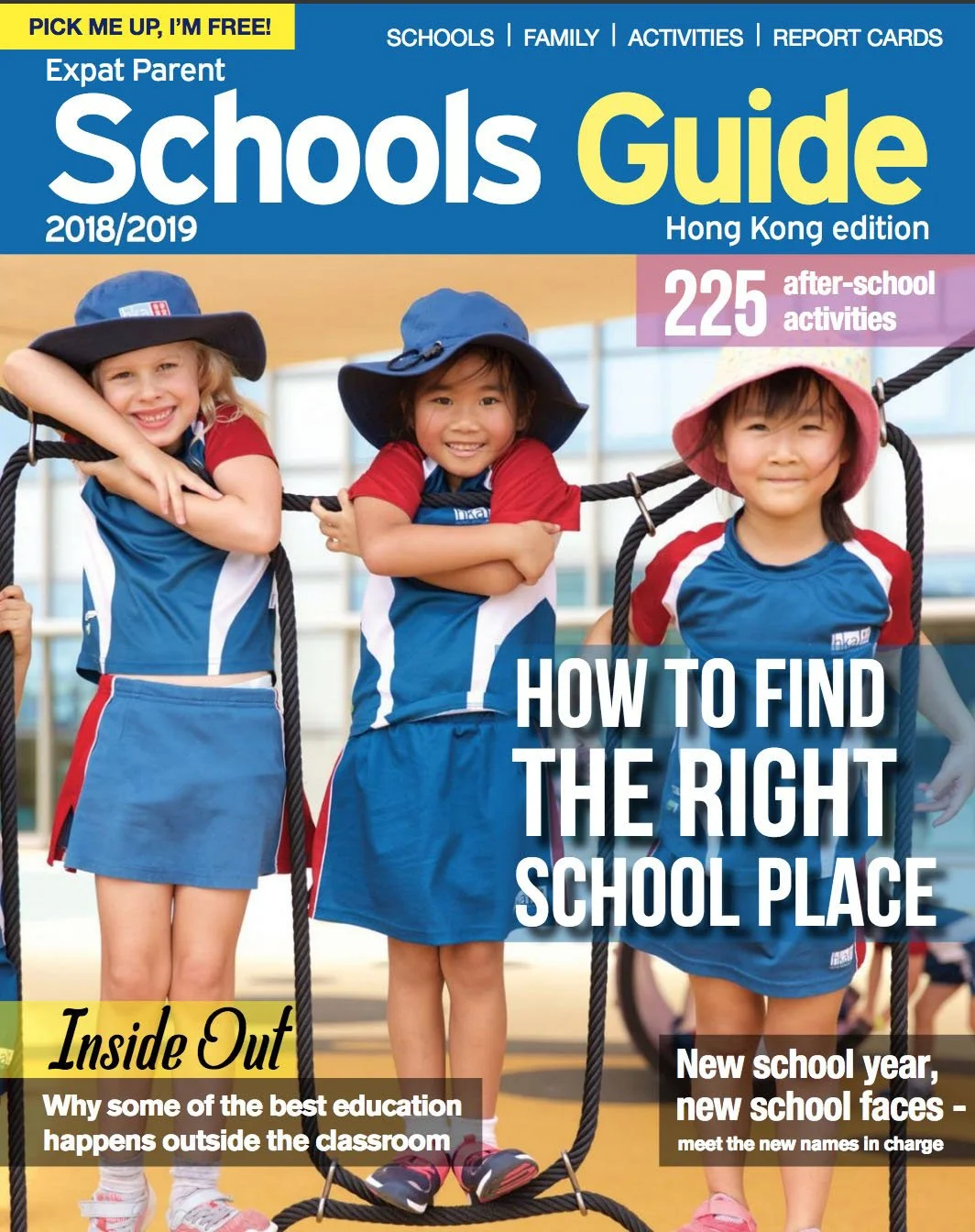Cover of 'Expat Parent Schools Guide' Hong Kong edition 2018/2019 