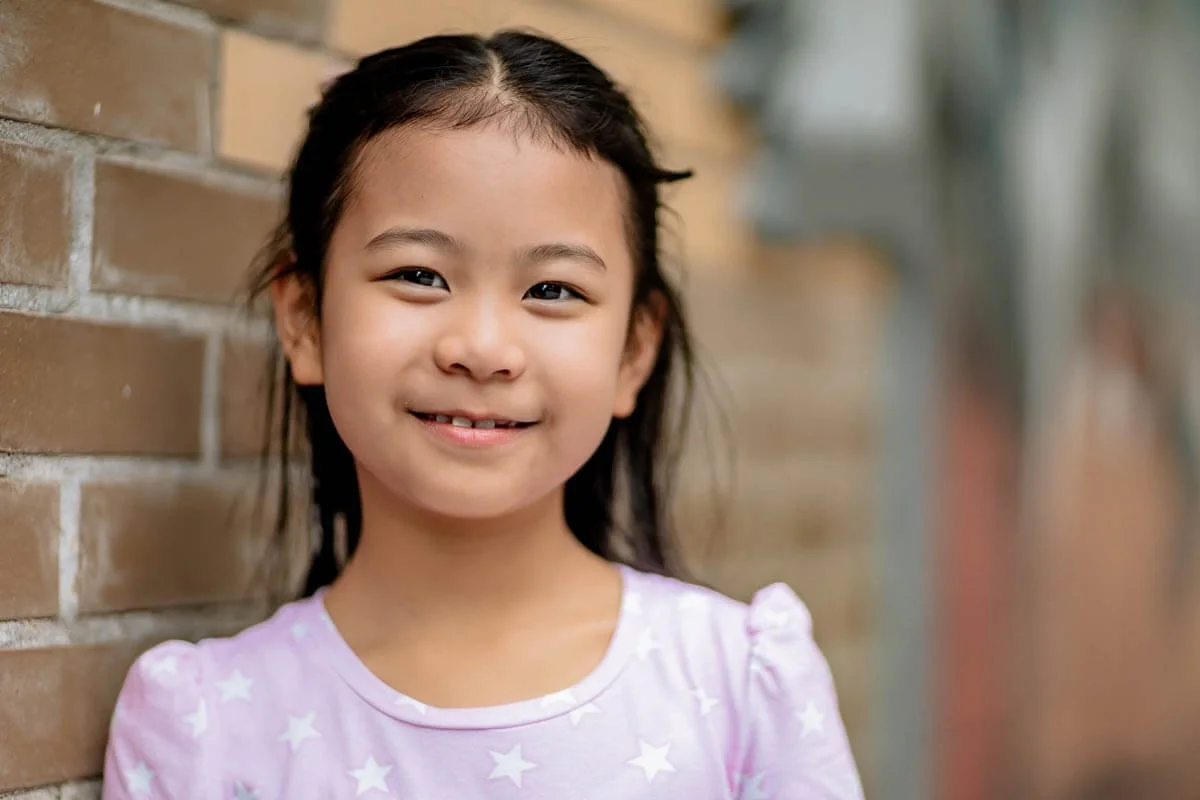 Natural portrait of a girl in Hong Kong