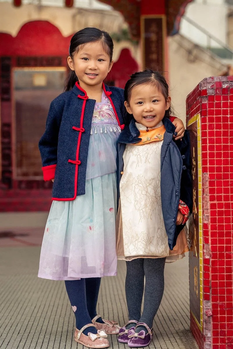 Sisters at Repulse Bay Tin Hau Temple