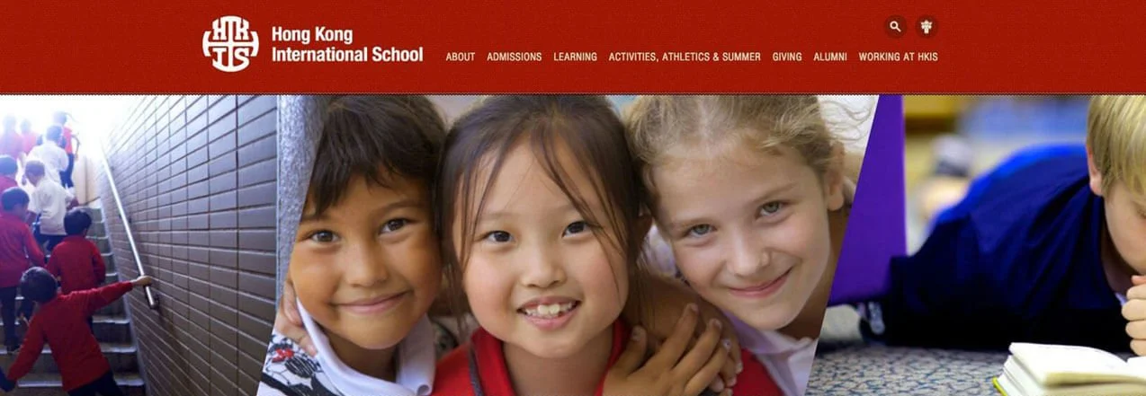 Webpage banner for Hong Kong International School photo by Ian Taylor