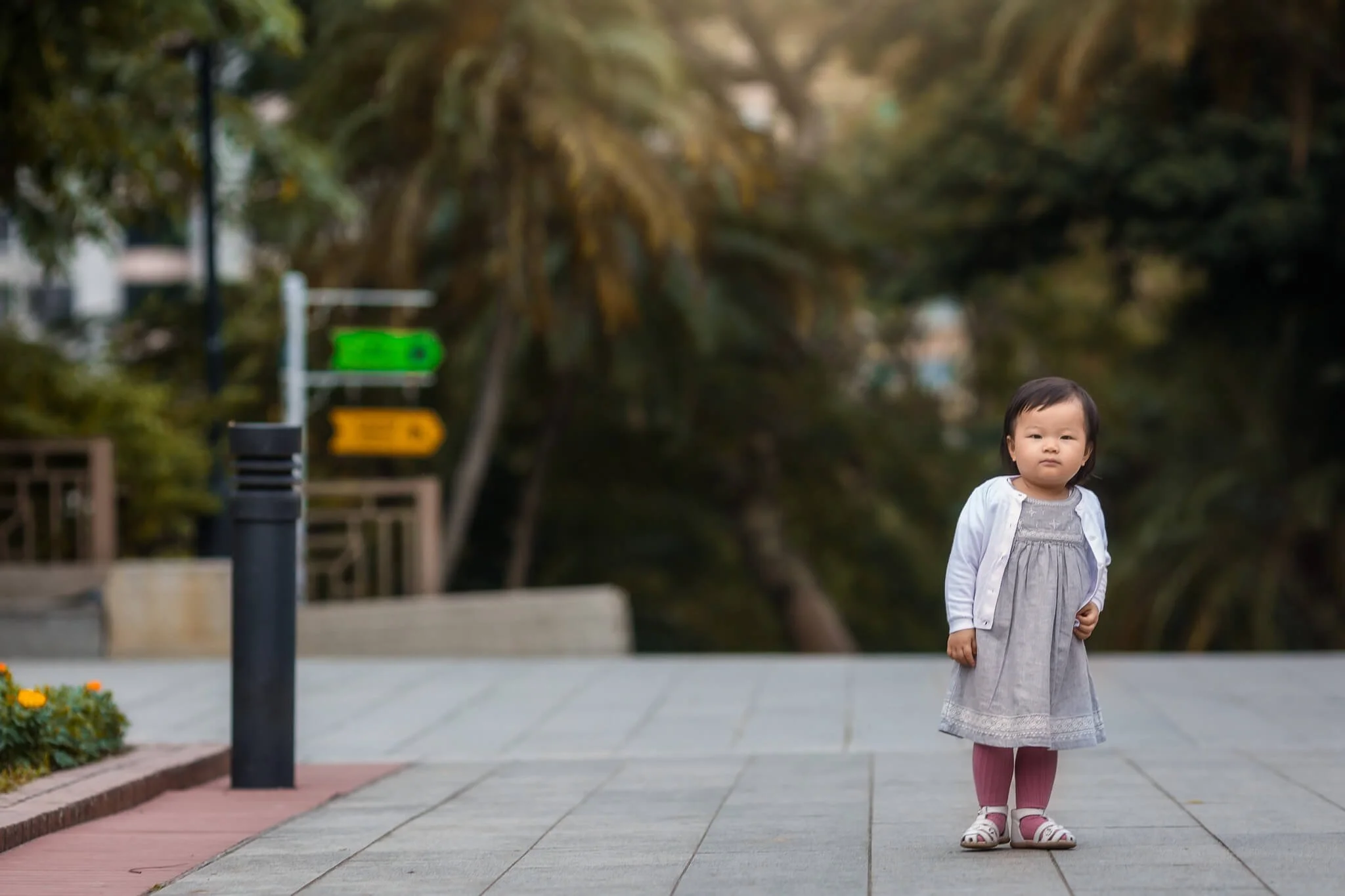 Natural portrait of a girl at The Botanical Gardens, Central Hong Kong