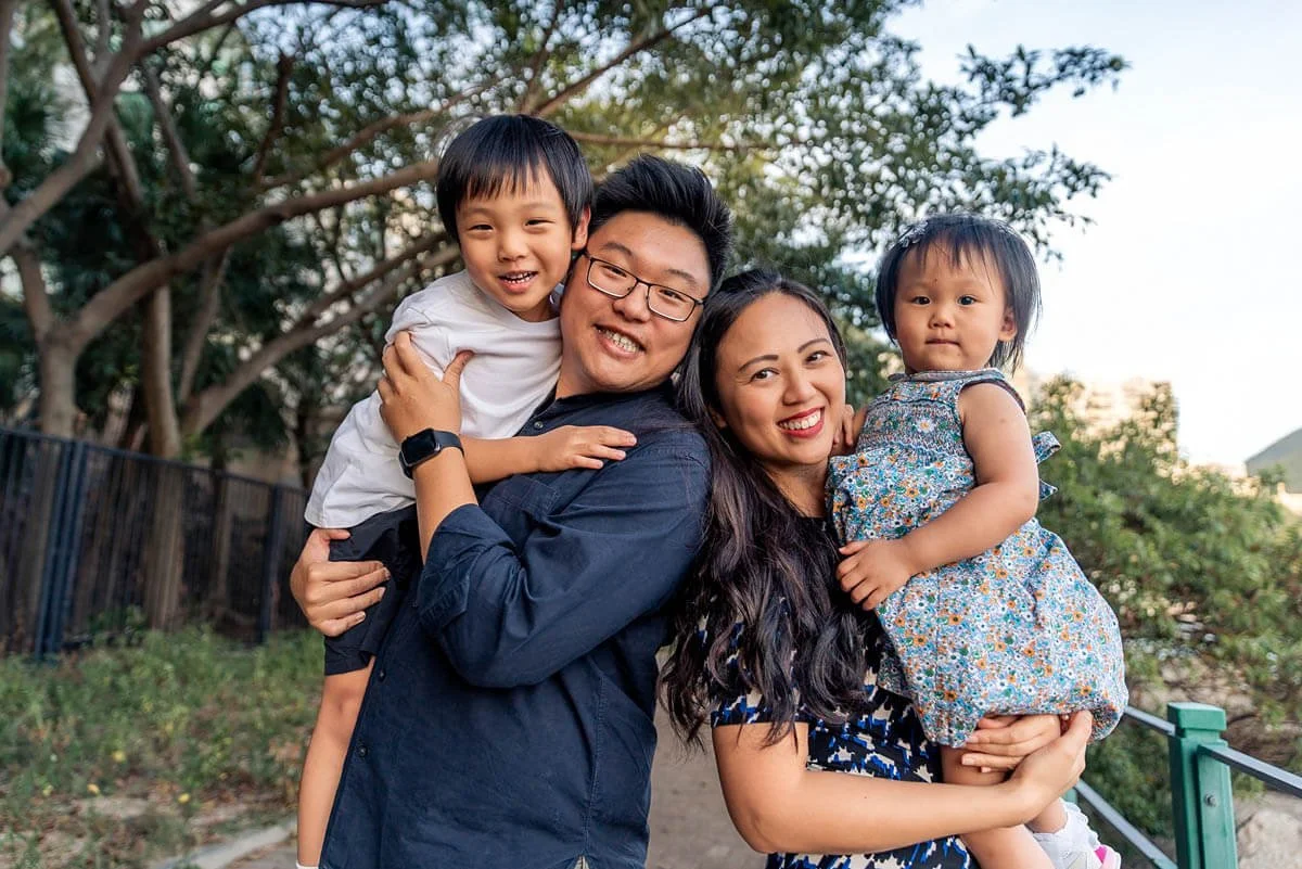 Family of four at Repulse Bay Beach Mini Session