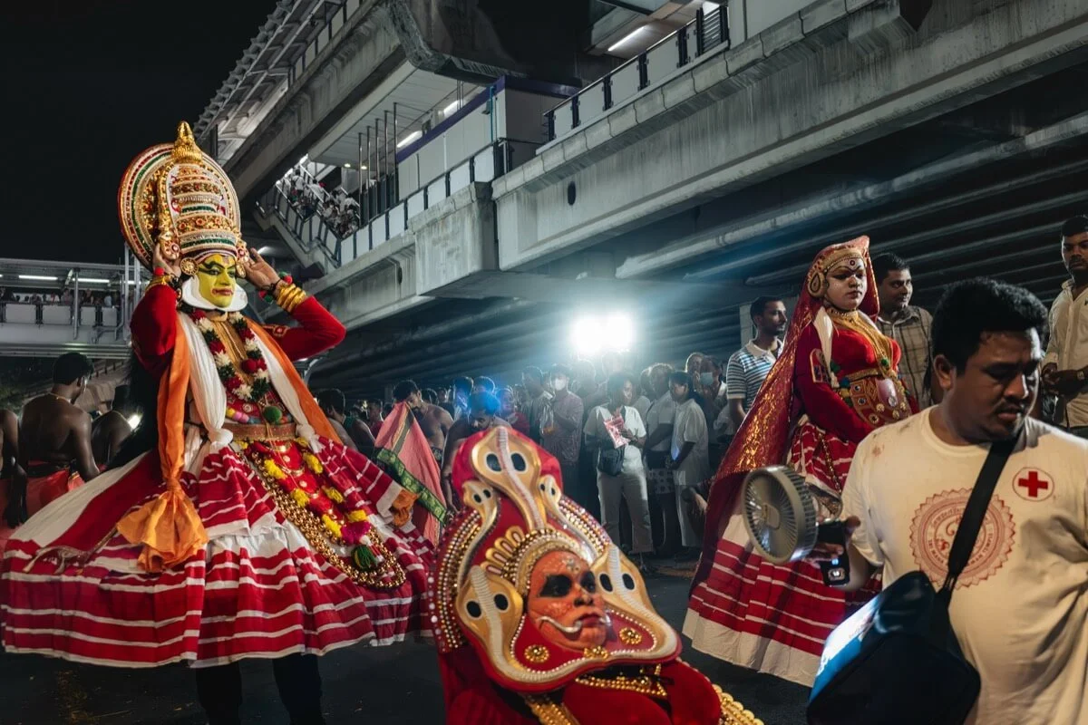 Theyyam or Kaliyattam at Navaratri Hindu Festival Bangkok
