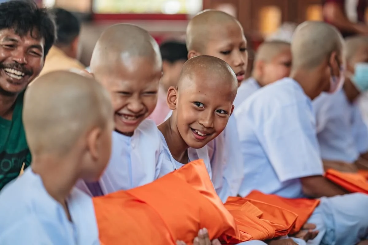 Lua boy during his ordination ceremony