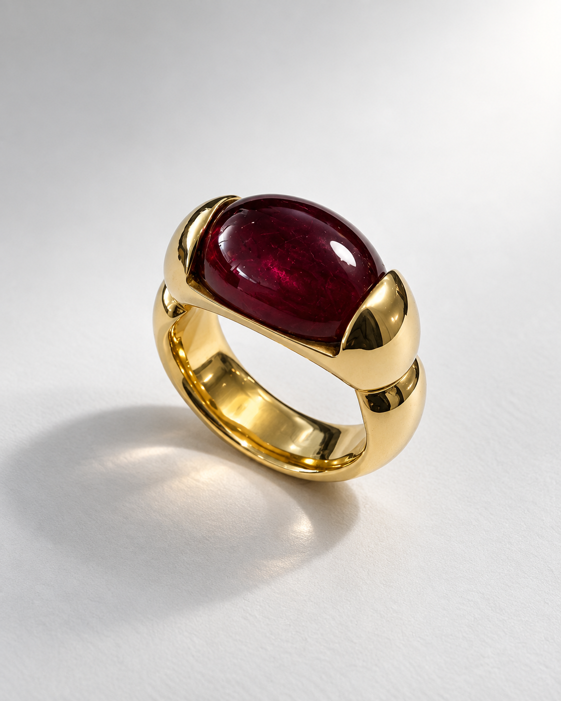 18ct Gold Pink Tourmaline Ring